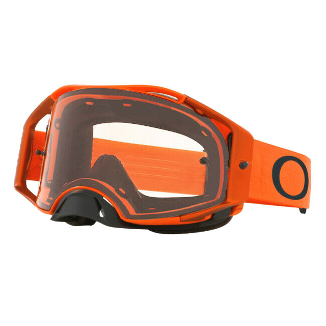 Oakley Airbrake MX Goggle (Moto Orange) Clear Lens Front Left