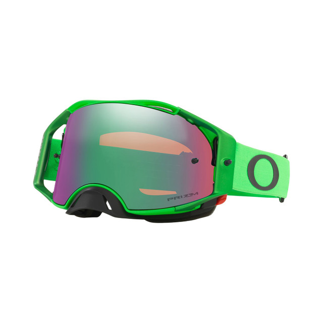 Oakley Airbrake MX Goggle (Moto Green) Prizm Jade Iridium Lens Front Left