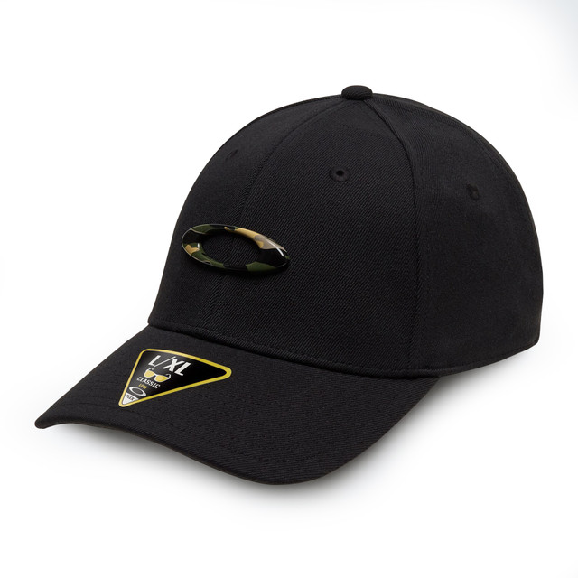 Oakley Casual Tincan Cap (Black/Graphic Camo) Front