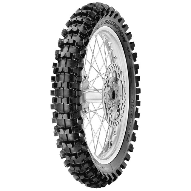 Pirelli Rear Tyre Scorpion MX32 (Mid-Soft) Size 90/100-14 NHS 49M