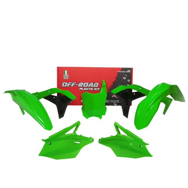 Rtech Plastic Kit (5pc) (KX Green-Black/OEM 20) Kawasaki KX250 17-20 Rtech Plastic Kit (5pc) (KX Green-Black/OEM 20) Kawasaki KX250 17-20