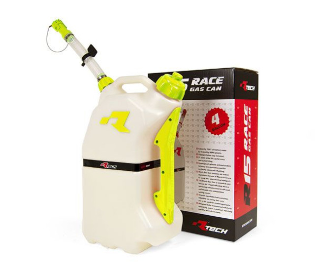 Rtech Fuel Can (15L) With Flexible Hose Spout (Clear/Yellow) Rtech Fuel Can (15L) With Flexible Hose Spout (Clear/Yellow)