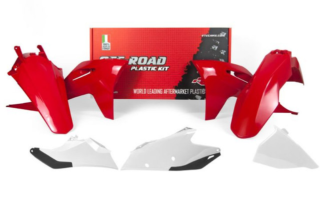 Rtech Plastic Kit (5pc) (GG Red/White) EC/EC-F 250-350 21-22