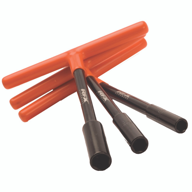 RFX Pro T-Bar Set (Black/Orange) Standard Reach with Rubber Handle 8mm/10mm/12mm