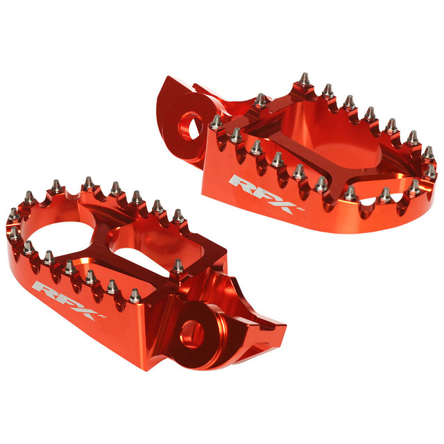RFX Pro Footrests (Orange) KTM SX85 18-21 SX125-450 16-21