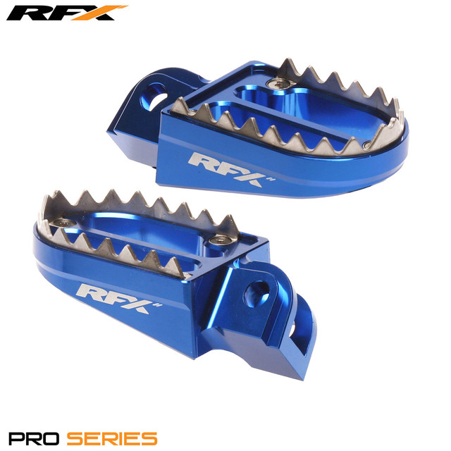 RFX Pro Series 2 Footrests (Blue) Husqvarna TC85 18-21 TC125/FC 250/350/450 16-21