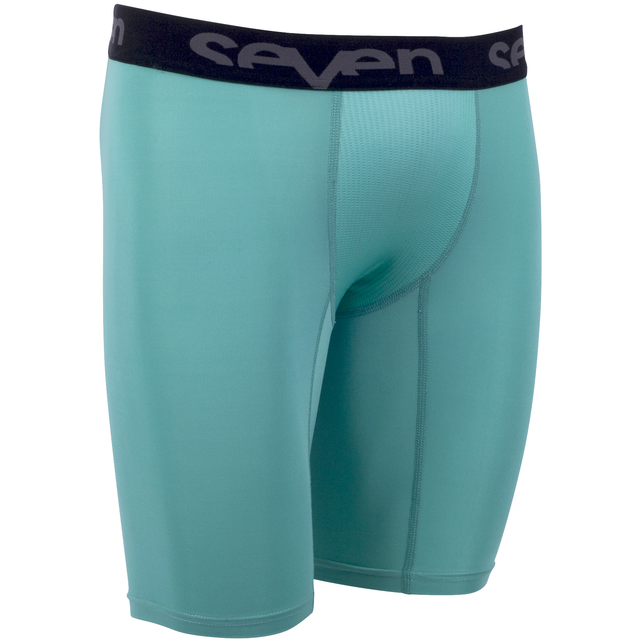 Seven MX 23.1 Zero Compression Short (Black/Aqua) Front