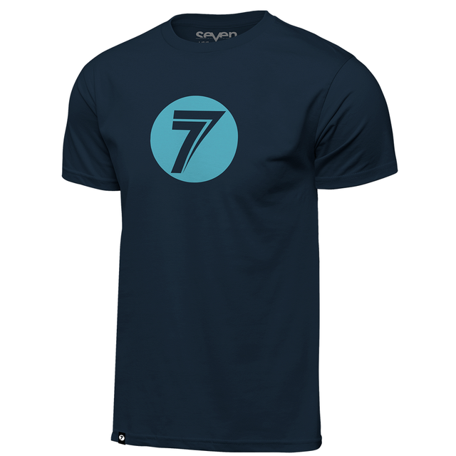 Seven MX Casual 22.2 Adult Tee (Dot Navy) Front