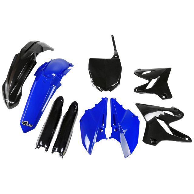 UFO Complete Body Kit (Replica 2019 Black Kit/Blue Rear) Yamaha YZ125 15-21
