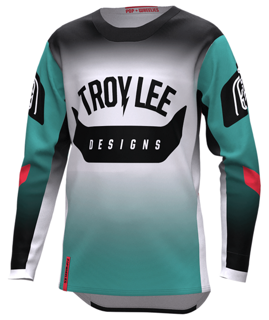 Troy Lee Designs Youth GP Jersey - Arc Turquoise Neon Melon