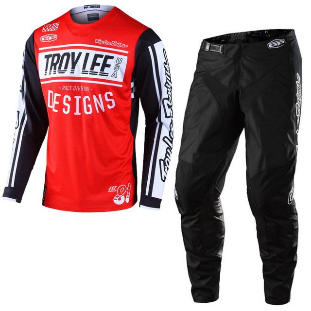 Troy Lee Designs GP Kit Combo - Race 81 Red / Black