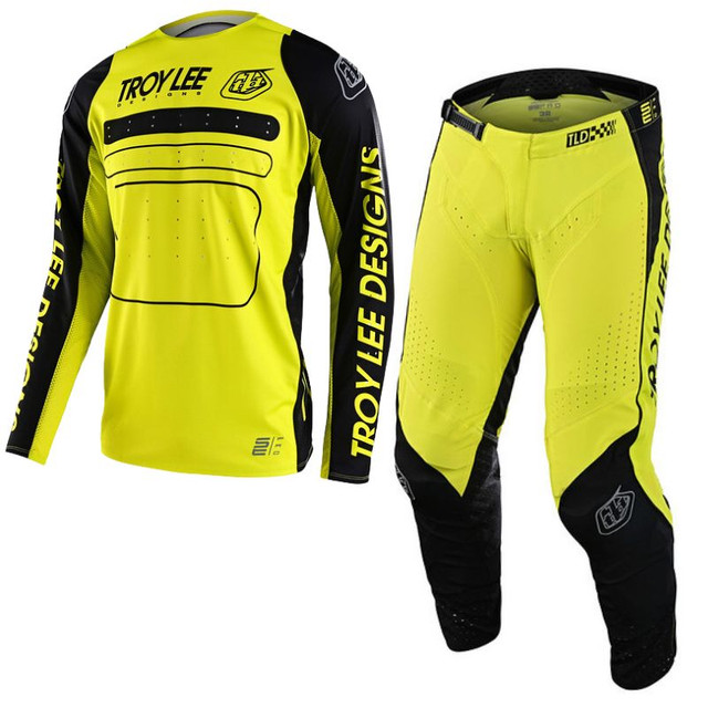 Troy Lee Designs Se Pro Kit Combo - Drop In Black Glo Yellow