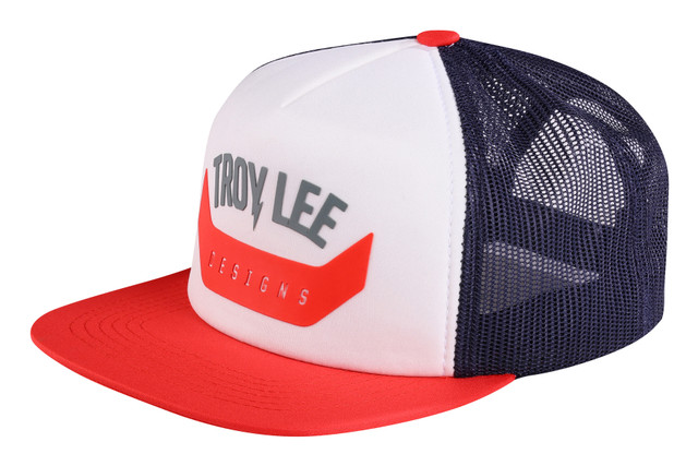 Troy Lee Designs Trucker Snapback Hat - Arc Rust White