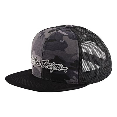 Troy Lee Designs 9Fifty Snapback Hat - Signature Camo Black Silver