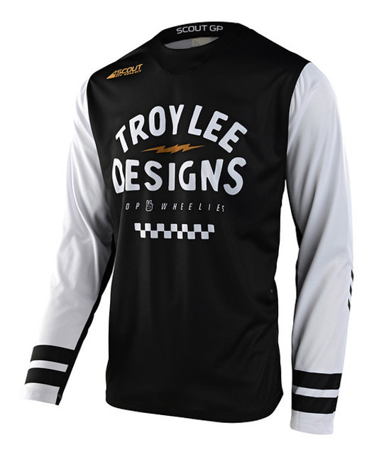 Troy Lee Designs Scout GP Jersey - Ride On Black White