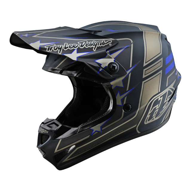 Troy Lee Designs SE4 Polyacrylite Helmet - Flagstaff Black