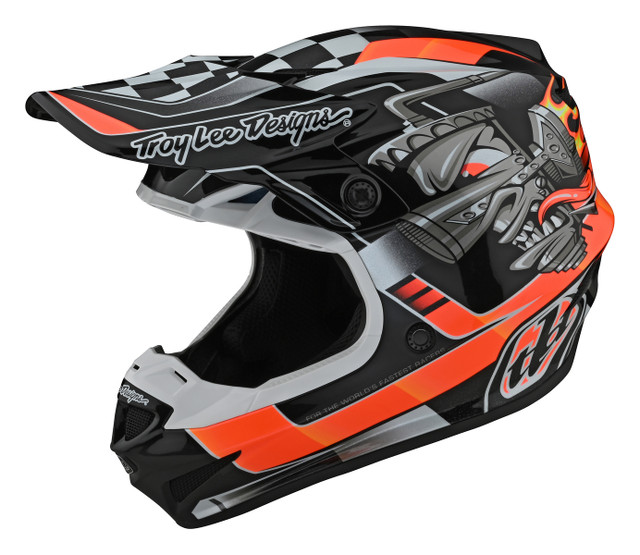 Troy Lee Designs SE4 Polyacrylite Helmet - Carb Black