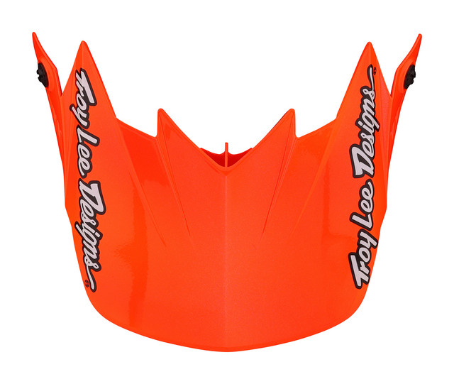 Troy Lee Designs SE4 Flash – Visiera Di Ricambio Per Casco Off-Road, Nero/Giallo, Viti Incluse