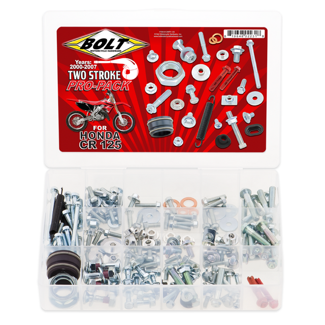 Bolt Motorcycle Hardware Honda Cr 125 2000 - 2007 2 Stroke Pro Pack Bolt Kit