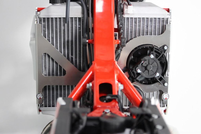 AXP Radiator Braces (Red) Beta 250RR-300RR 2020 Close Up 1