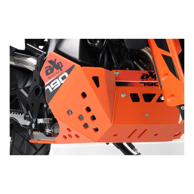 AXP Adventure Skid Plate HDPE 8mm (Orange) KTM 790 Adventure/Adventure R 19-21 Close Up 1 AXP Adventure Skid Plate HDPE 8mm (Orange) KTM 790 Adventure/Adventure R 19-21 Close Up 1