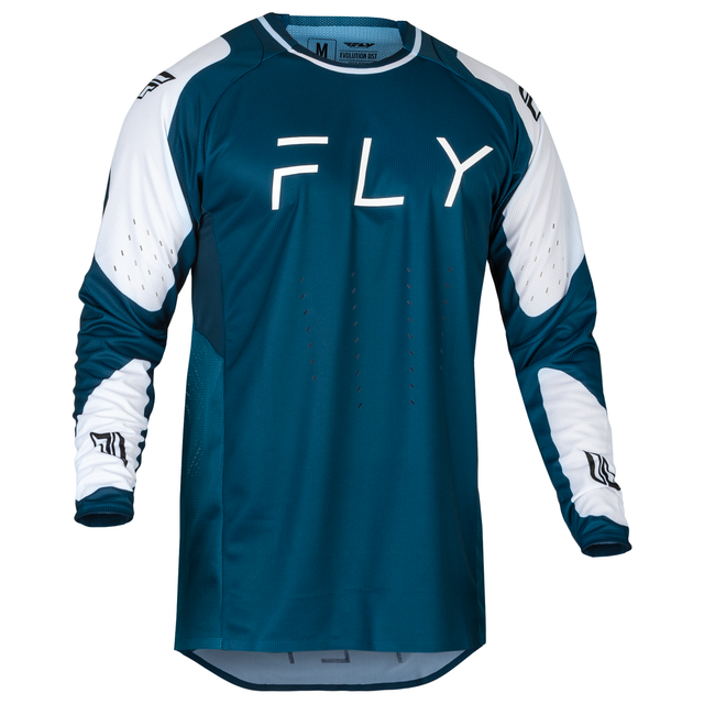 Fly Racing 2024 Evolution DST Jersey (Navy/White) Front