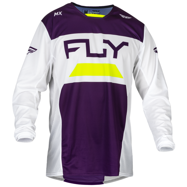 Fly Racing 2024 Kinetic Reload Jersey (Deep Purple/White/Hi-Viz) Front