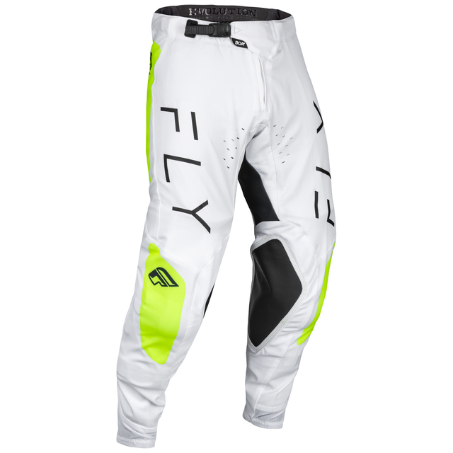 Fly Racing 2024 Evolution DST Pants (White/Hi-Viz) Front Right