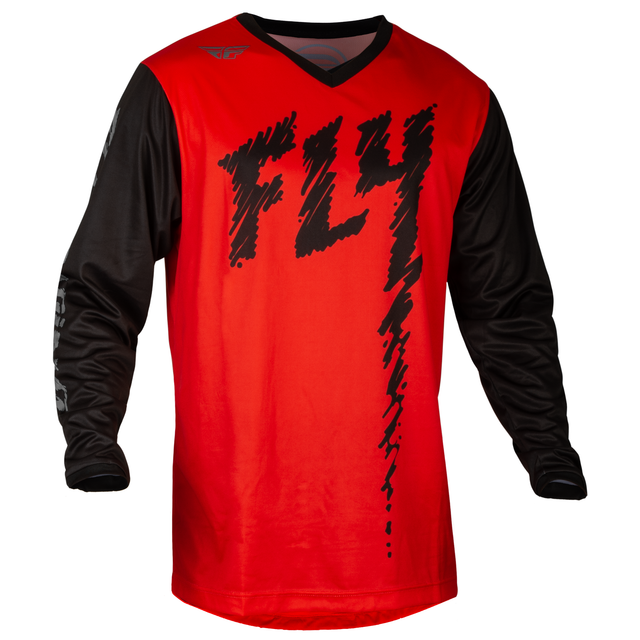 Fly Racing 2024 Youth F-16 Jersey (Red/Black/Grey) Front