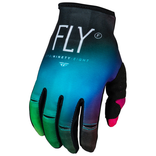 Fly Racing 2024 Youth Kinetic Prodigy Gloves (Fuschia/Electric Blue/Hi-Viz) Back