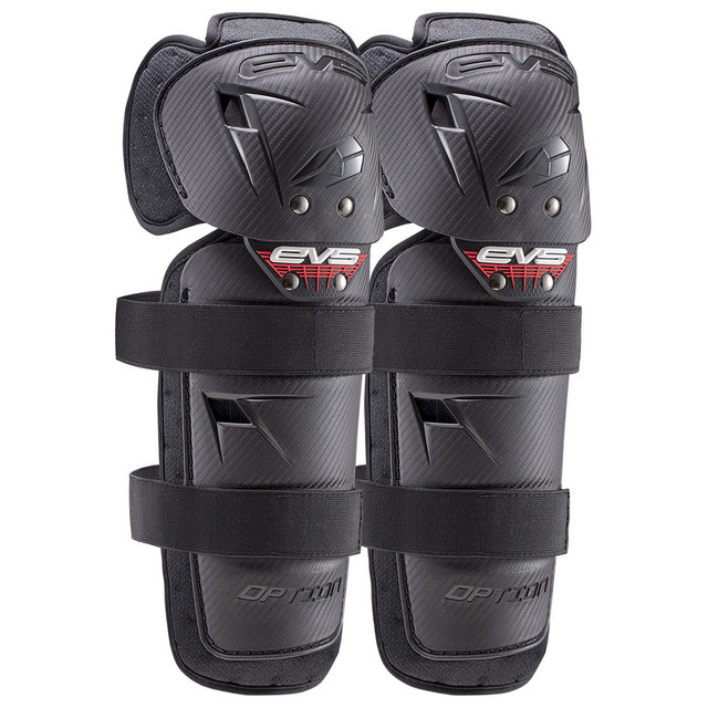 EVS Option Knee Guards Adult (Black) Pair Size Adult