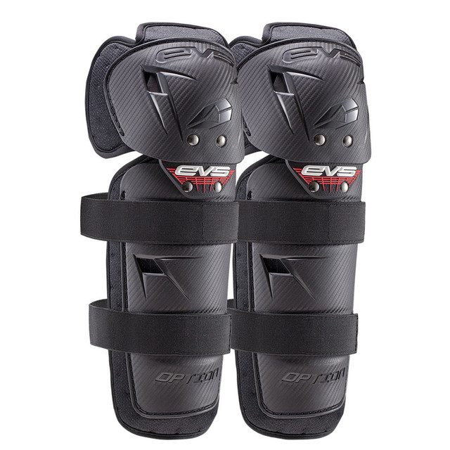 EVS Option Knee Guards Youth (Black) Pair Size Youth