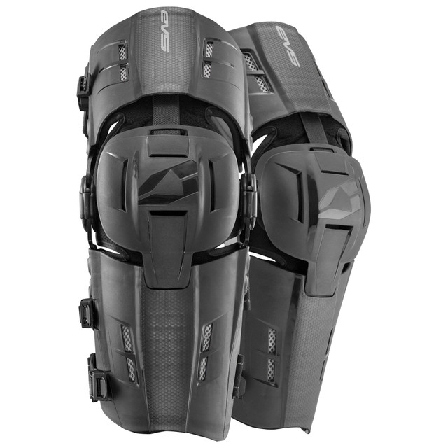 EVS RS9 Knee Brace - Pairs (Black) Front Pair