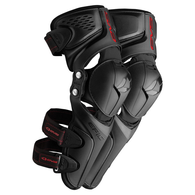 EVS Epic Knee Guards Black (CE) Front Right