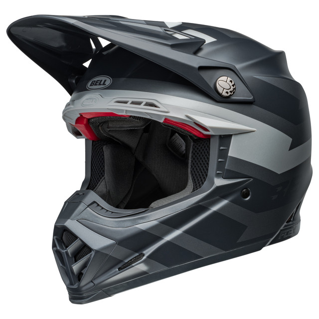 Bell MX 2024 Moto-9S Flex Adult Helmet (Banshee Black/Silver) Front Left