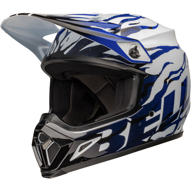 Bell MX 2024 MX-9 Mips Adult Helmet (Decay Blue) Front Left