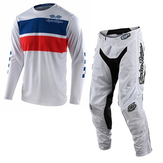 Troy Lee Designs GP Kit Combo - Racing Stripe White