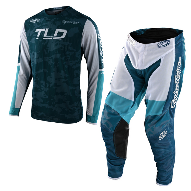 Troy Lee Designs GP Air Kit Combo - Veloce Camo Marine