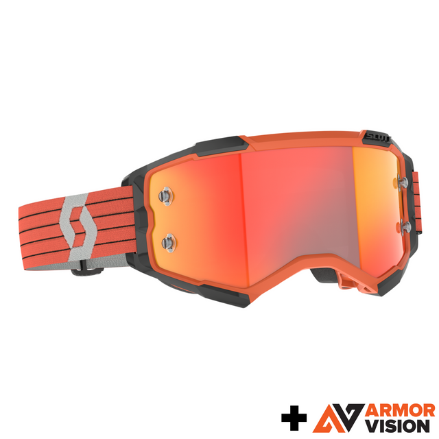 Scott Fury Goggle Orange / Grey - Orange Chrome Works + Free Smartfilm