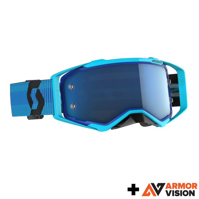 Scott Prospect Goggle Blue / Black - Blue Chrome Works + Free Smartfilm