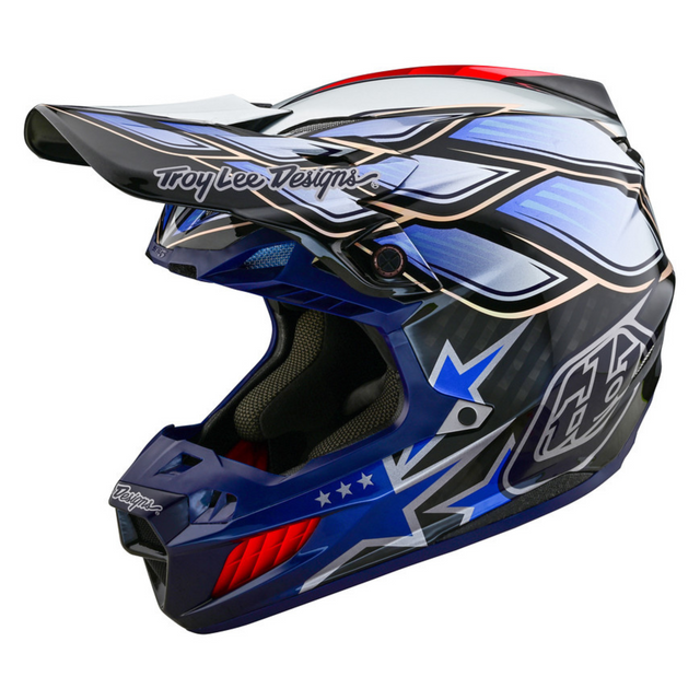 Troy Lee Designs SE5 Composite Helmet - Wings Black