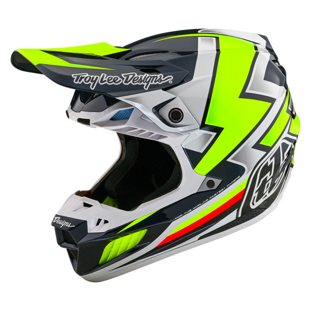 Troy Lee Designs SE5 Composite Helmet - Ever Grey / Yellow