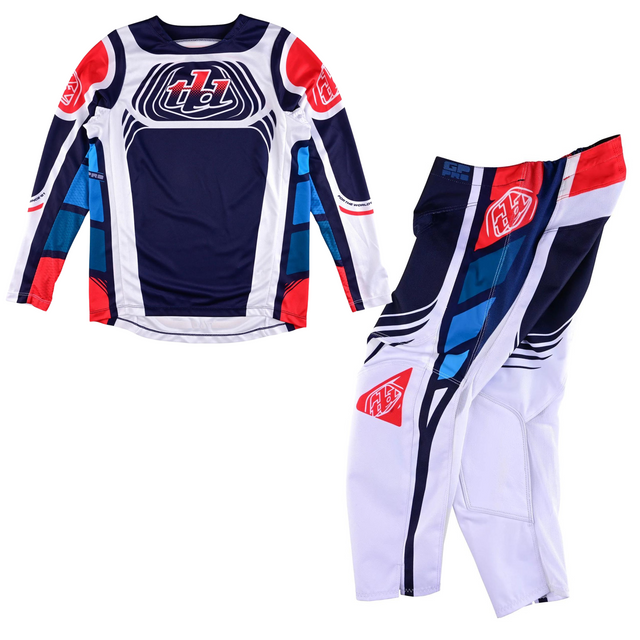 Troy Lee Designs Youth GP Pro Kit Combo - Wavez Navy / Red