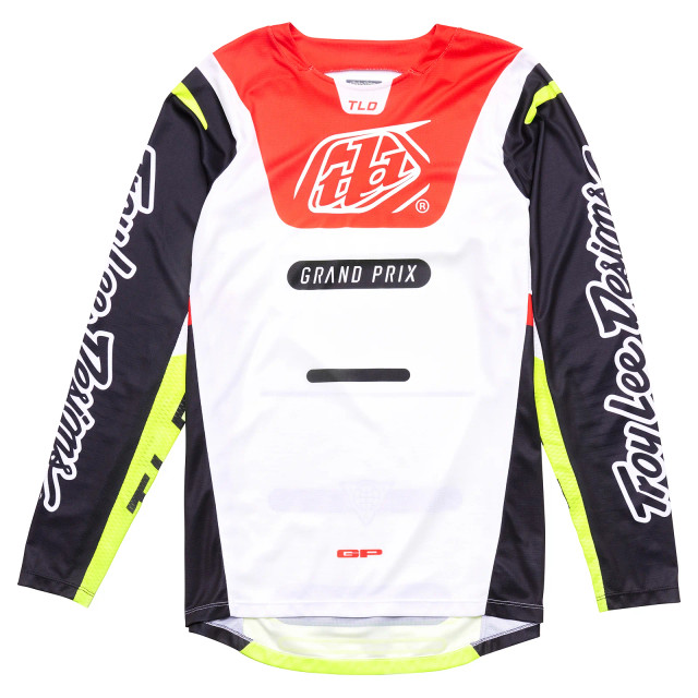 Troy Lee Designs Youth GP Pro Jersey - Blends White / Glo Red