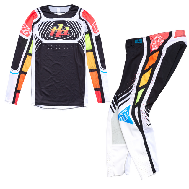 Troy Lee Designs Se Pro Kit Combo - Wavez Black / Multi