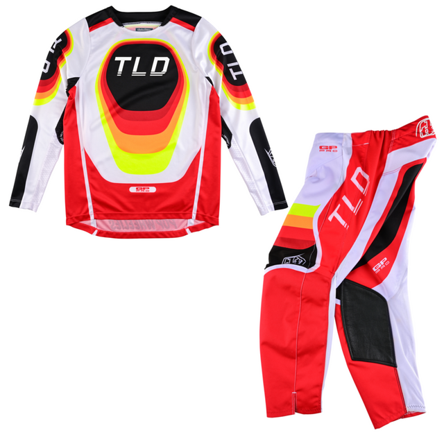 Troy Lee Designs Youth GP Pro Kit Combo - Reverb Red / White