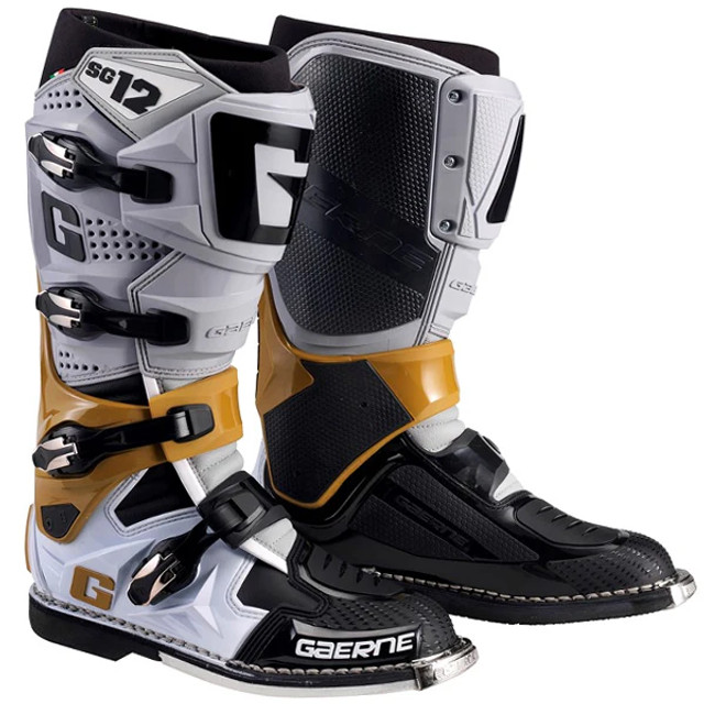 Gaerne SG12 Motocross Boots - Grey / Magnesium / White