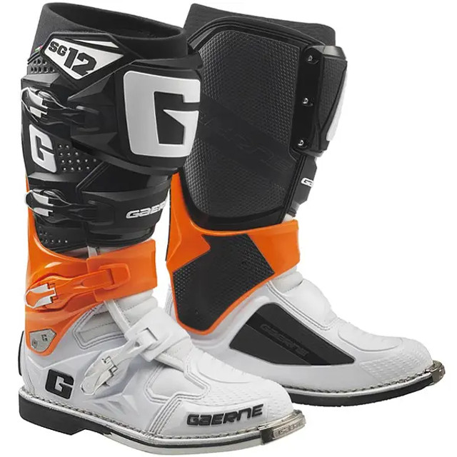 Gaerne SG12 Motocross Boots - Orange / Black / White