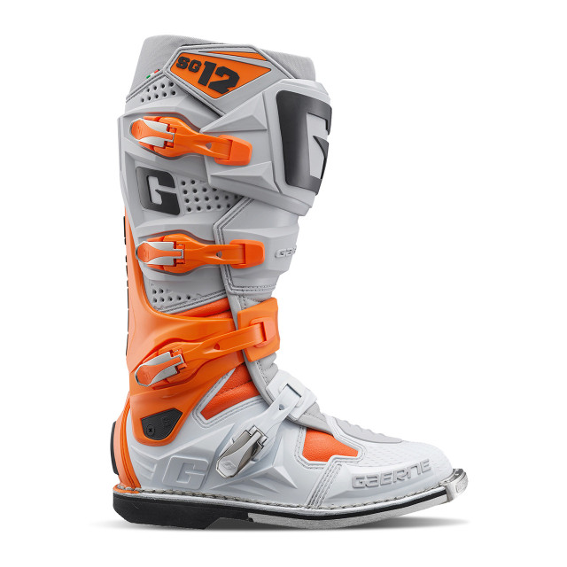 Gaerne SG12 Motocross Boots - Orange / Grey / White