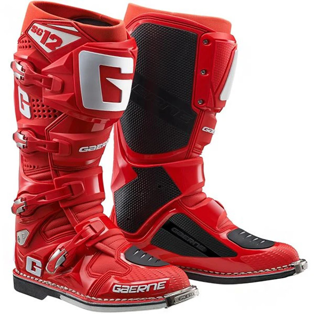 Gaerne SG12 Motocross Boots - Solid Red